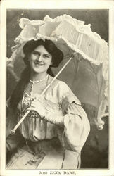 Miss Zena Dare Postcard