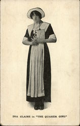 Ina Claire in "The Quaker Girl" Postcard