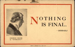 George Arliss as Disraeli Postcard