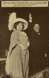 San Francisco Mayor P.H. McCarthy & Opera Singer Luisa Tetrazzini California Postcard Postcard