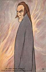 Sir Henry Irving as"Dante" Postcard