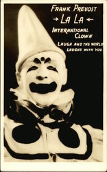 Frank Prevost La La International Clown Actors Postcard Postcard
