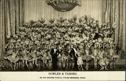 Fowler & Tamara in The Grand Finale, Folies Bergere, Paris Postcard