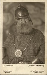 L.D. Leonidov "VOIÉVODA MSTISLAVSKY" Postcard