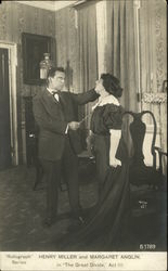 Henry Miller and Margaret Anglin in "The Great Divide" Act III Postcard