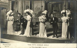 The Fifth Avenue Girls in "The Red Mill", Act II Postcard