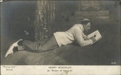 Henry Woodruff as "Brown of Harvard" Postcard