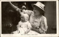 Miss Ruth Vincent & Baby Budge Postcard