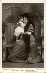 Miss Betty & Mrs. Seymour Hicks (Miss Ellaline Terriss) Postcard