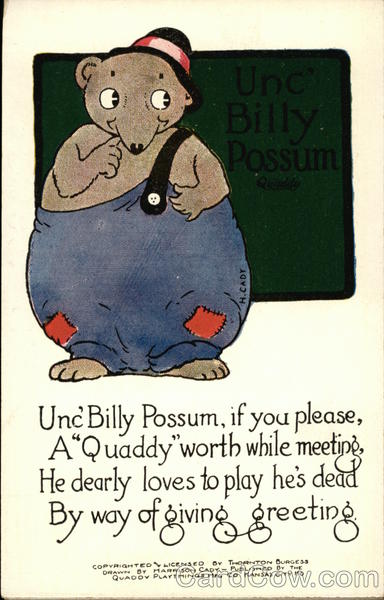 Unc' Billy Possum - Thornton Burgess Harrison Cady