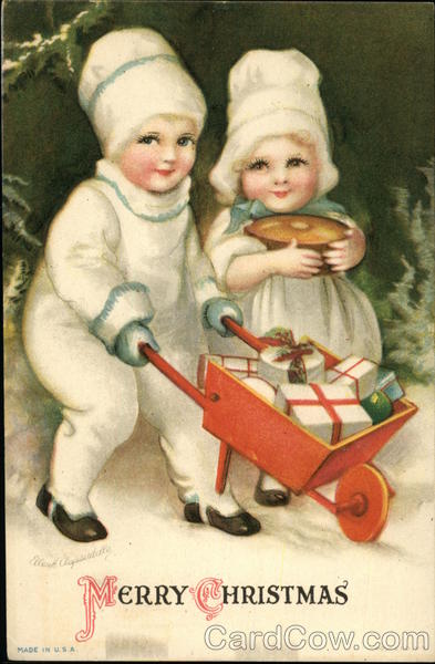 Merry Christmas Ellen Clapsaddle Children