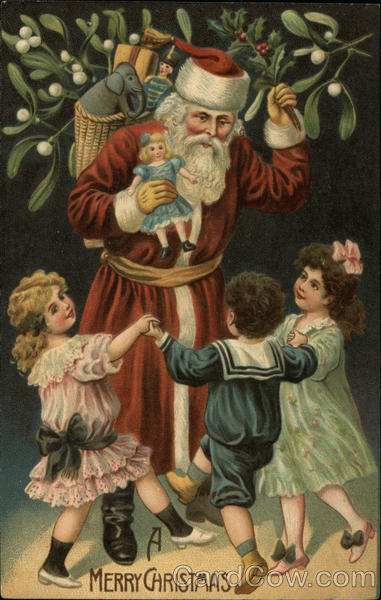 Santa and Children Dancing