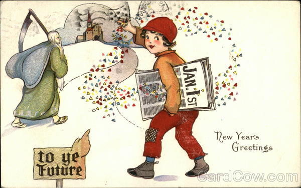 New Year's Greetings - To ye future Children