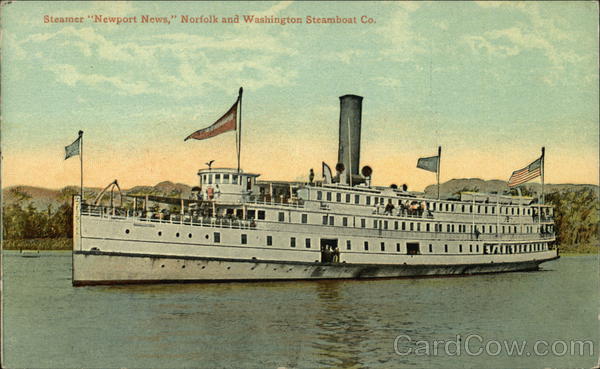 Steamer Newport News, Norfolk and Washington Steamboat Co.