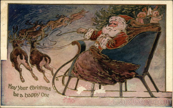 May Your Christmas be a Happy One Santa Claus