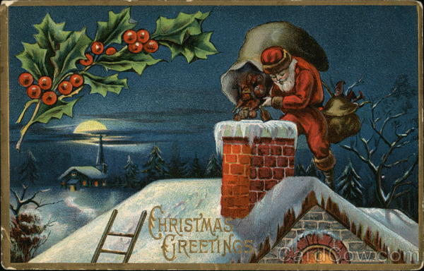 Christmas Greetings Santa Claus