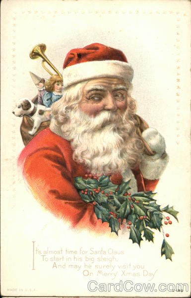 It's Almost Time for Santa Claus To Start in His Big Sleigh