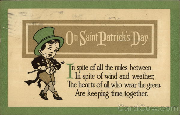 On Saint Patrick's Day St. Patrick's Day
