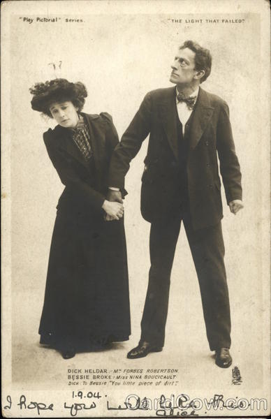 Forbes Robertson and Nina Boucicault Actors