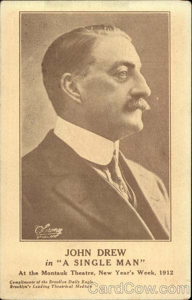John Drew in A Single Man at the Montauk Theatre, New Year's Week, 1912
