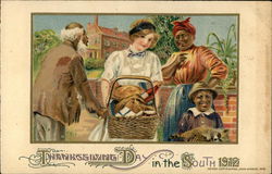 Thanksgiving Day in the South 1912 Postcard