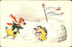 In Spite of All Merry Christmas Postcard