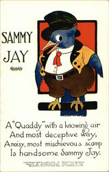 Sammy Jay - Thornton Burgess Birds Postcard Postcard