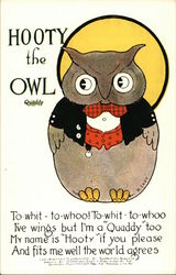 Hooty the Owl - Thornton Burgess Postcard