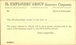 The Employers' Group Insurance Companies Postcard