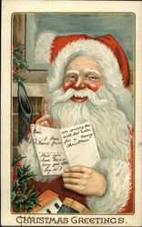 Christmas Greetings Postcard