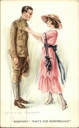 "Rosemary! That's For Remembrance" Military Postcard Postcard