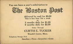 The Boston Post Postcard