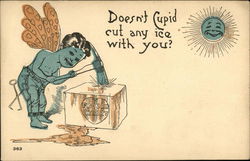 Doesn't Cupid Cut Any Ice With You? Postcard Postcard