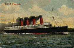 R.M.S. Mauretania Postcard