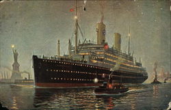 T.M.S. "Kungsholm" Postcard