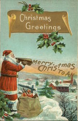 Christmas Greetings - Merry Christmas to All Postcard