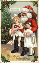 Christmas Greetings Postcard