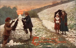 With Best Christmas Wishes Postcard