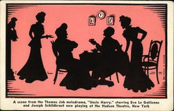 A Scene From the Thomas Job Melodrama, "Uncle Harry" Starring Eva Le Gallienne Theatre Postcard Postcard