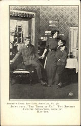 Scene From "The Three of Us" Shubert Theatre Postcard