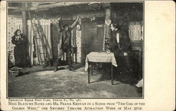 Blanche Bates and Frank Keenan in "The Girl of the Golden West" Postcard