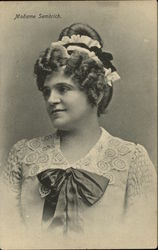 Madame Sembrich Actresses Postcard Postcard