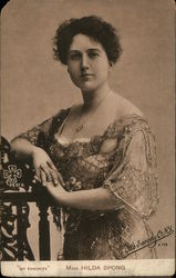 Miss Hilda Spong Actresses Postcard Postcard