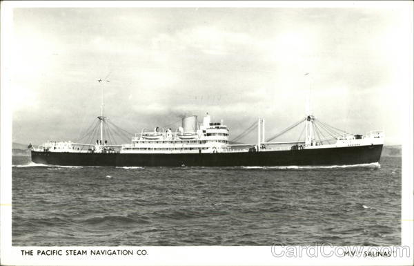M.V. Salinas - The Pacific Steam Navigation Co. Boats, Ships