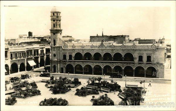 Large Building Next To Central Square Veracruz Mexico