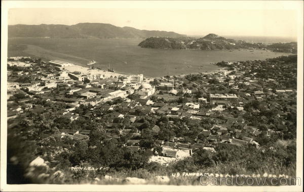 Panoramic View of Town Acapulco Mexico