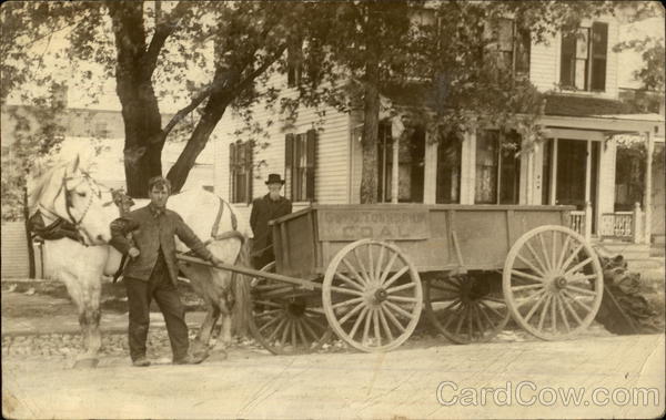 Horse Pulled Coal Cart - Guy G. Townsend Winchendon Massachusetts