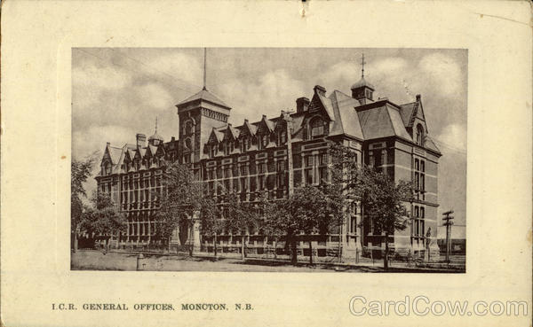 I.C.R. General Offices Monoton NB Canada New Brunswick