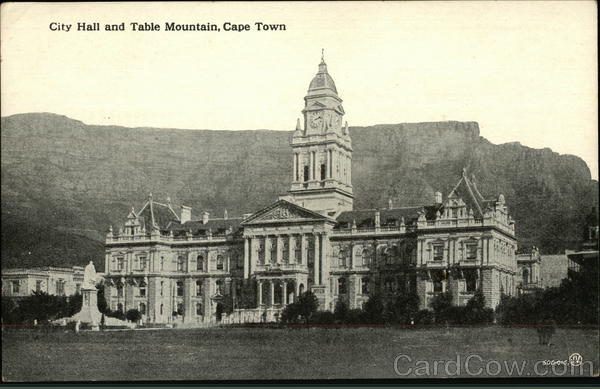 City Hall and Table Mountain Cape Town Africa