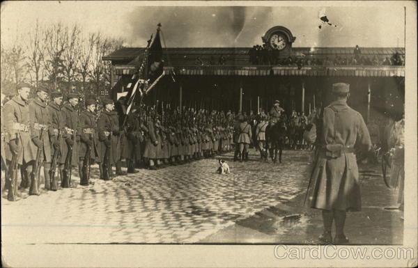 Military Men at Review